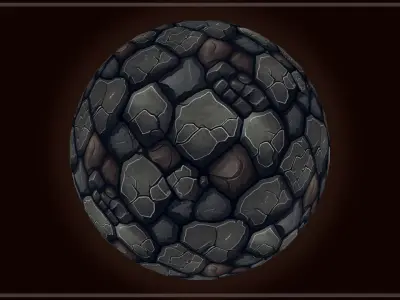 Dungeon Floor and Stone Road -20 TEXTURES -Handpainted PACK 2-- Texture