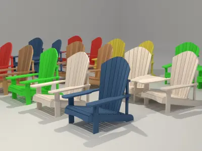 Adirondack Chairs 3D model