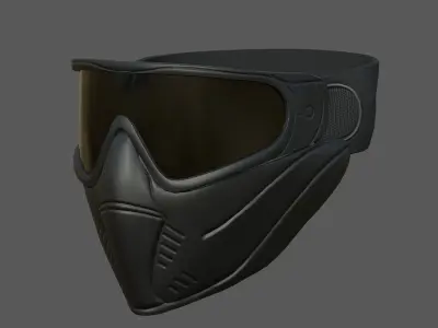 Helmet mask scifi military futuristic protection classic  Low-poly 3D model