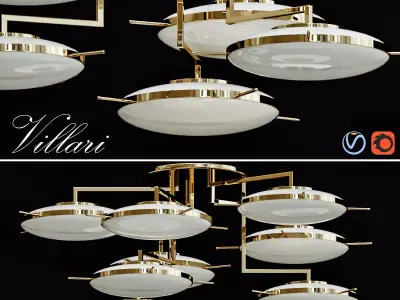 Villari vilani chandelier 3D model