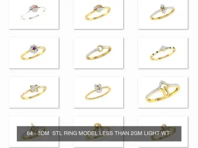 500 Light wt ring  3D Model Pack
