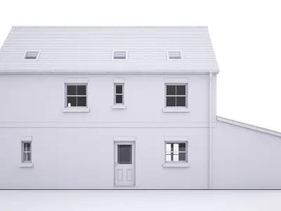 British House Theale D 3D model
