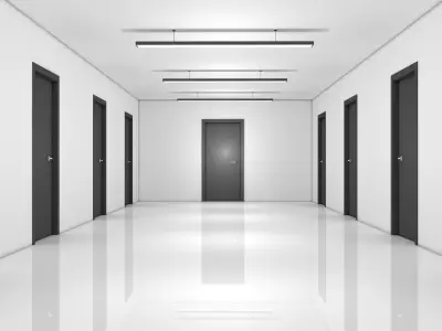 Apartment Corridor Low-poly 3D model