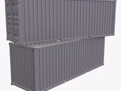Cargo Shipping Container M1 3D model