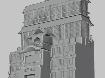 Japanese Dojo Free 3D model