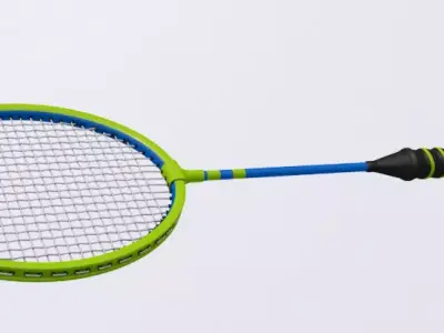 Badminton Racket 3D model