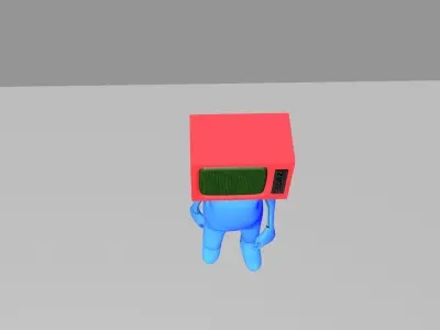 tv man  3D model