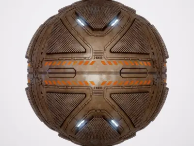 PBR Sci-Fi Texture Pack 22 Low-poly 3D model