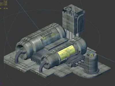 Space-energy cylinder 01 3D model