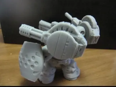 CHIBI-TECH SD - WARTHOG GUNPOD       3D print model