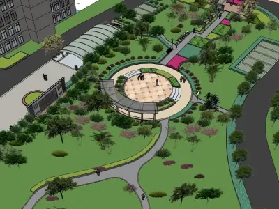 Landscape 3d park 3D model