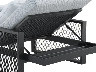 The Factory Sun Lounger by Ramon Esteve 3D model