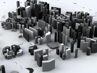 Hangzhou Streets and Buildings 3D model