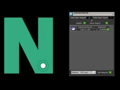 Alphabet N Pendant  3D print model