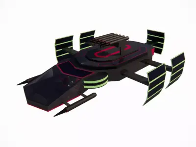 SPACSHIP MODEL spaceship Low-poly 3D model