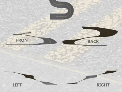 Asfalt - Procedural Asphalt Free 3D model