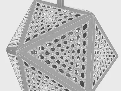 Bronze Loft Lamp Set 3D model