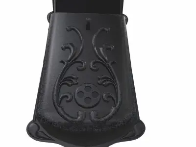 Metal mailbox Low-poly 3D model