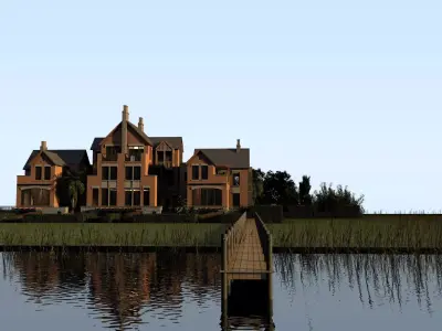 Lake Cottage 3D model