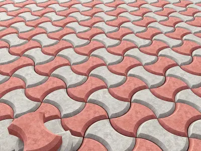 Paving color 3D model