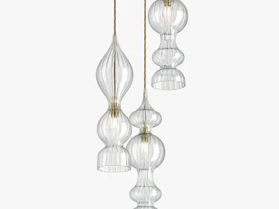 Rothschild Bickers Spindle Pendant clusters 3D model
