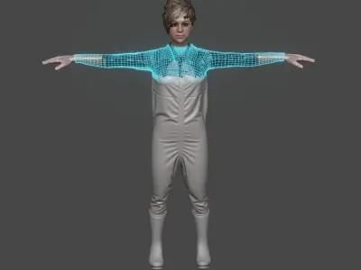 Morping of PPE suit 3D model