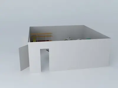 Woodshop Floor Plan Free 3D model