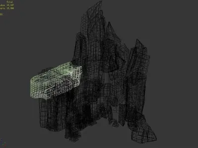 Peach Blossom Island - Cliff Wall 12 3D model