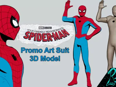 Your Friendly Neighborhood Spider-Man YFNSM Promo Art Suit  3D model