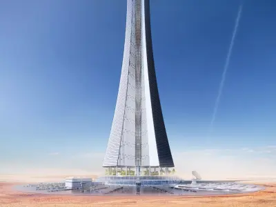 Futuristic Sci-Fi Tower  3D model