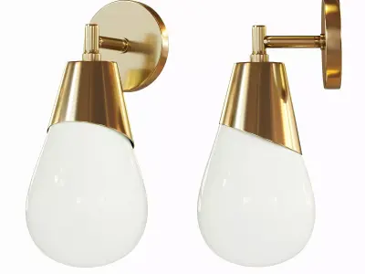 Cora Wall Lamp by Mitzi Low-poly 3D model