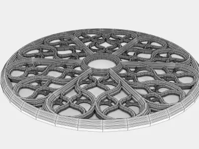 Gothic Rose 3D model