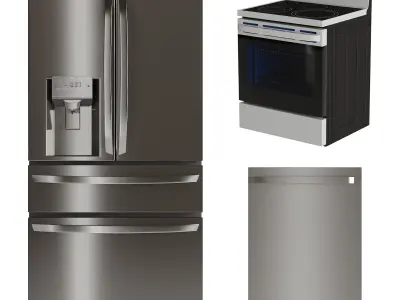 LG Kitchen Appliance Low-poly 3D model