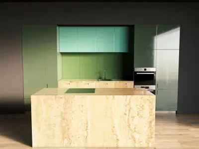 117-Kitchen9 glossy 10 3D model