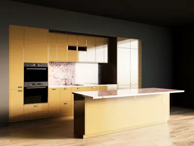 92-Kitchen8 glossy 8 3D model