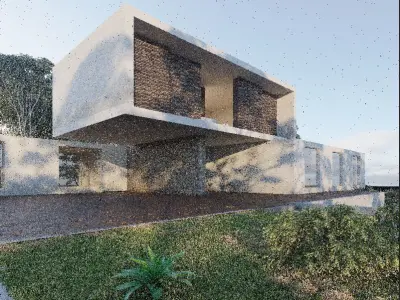 Exterior Modern House 3D model purchase