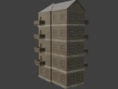 House Model 57 Low-poly 3D model