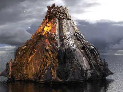 Dantes Hell pyramid collection 3D model