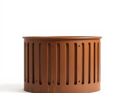 Round Industrial Drum Model Pack  High Quality Asset Low-poly 3D model