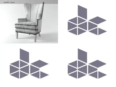 Whitney Accent Chair 3D model