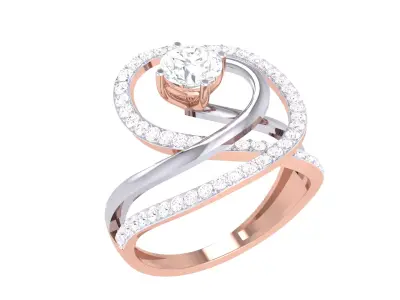  Women Ring MTL 3dm STL OBJ FBX Details 3D print model 114