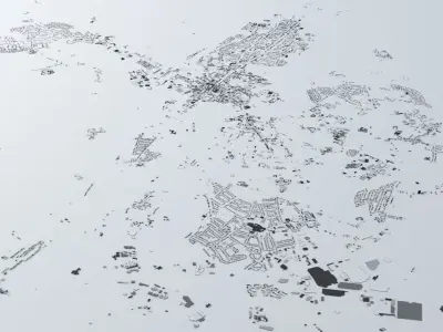 Oxford Streets and Buildings 3D model