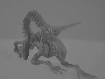 Alien Model  3D print model