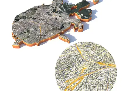 Minsk City Belarus 3D model purchase