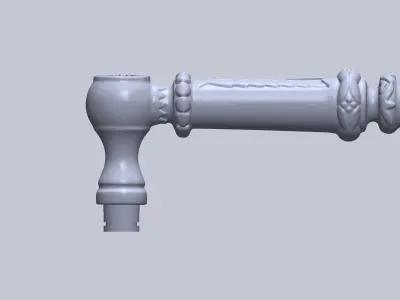 Door Handle - Mortise 3D model