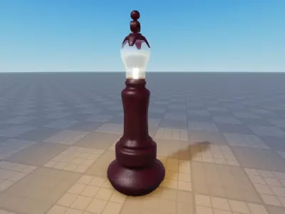 Lamp Post Low-poly 3D model buy