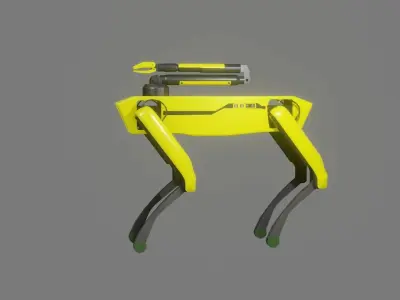 Boston Dynamics Dog with Arm - Low Poly PBR- Game Ready Low-poly 3D model