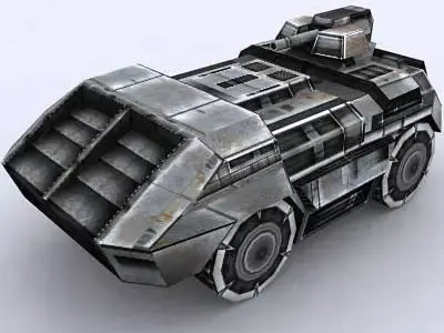 3DRT - Sci-Fi Forces - APC 2  Low-poly 3D model