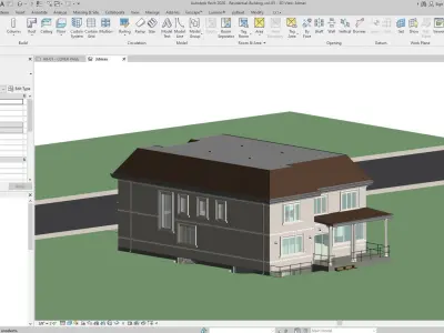 Residential-Building-vol-05-Plan Low-poly 3D model