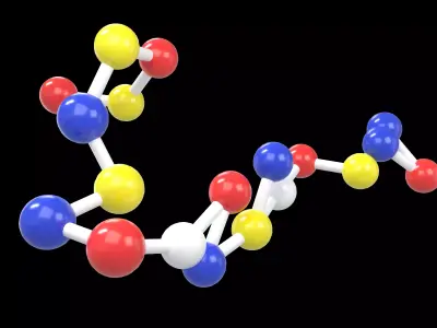 Amino Acids 19 gencomplexity v1 001 Low-poly 3D model